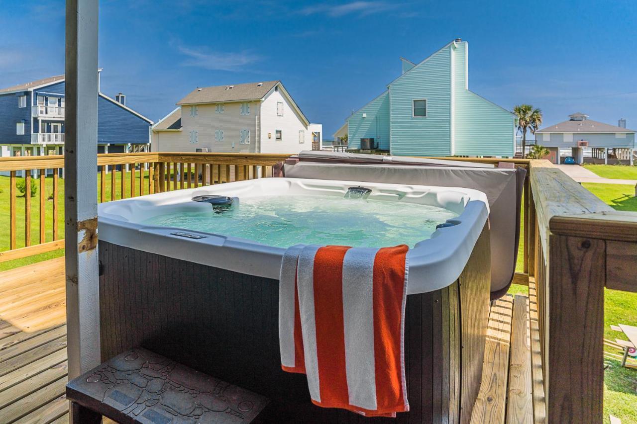 Hot Tub - Ocean Views - Steps To Private Beach - Quiet Location Galveston Exteriér fotografie