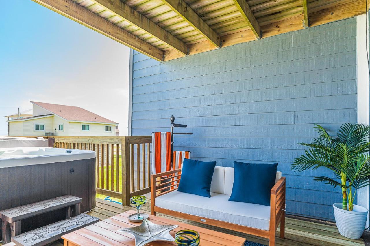 Hot Tub - Ocean Views - Steps To Private Beach - Quiet Location Galveston Exteriér fotografie