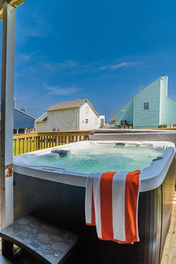Hot Tub - Ocean Views - Steps To Private Beach - Quiet Location Galveston Exteriér fotografie